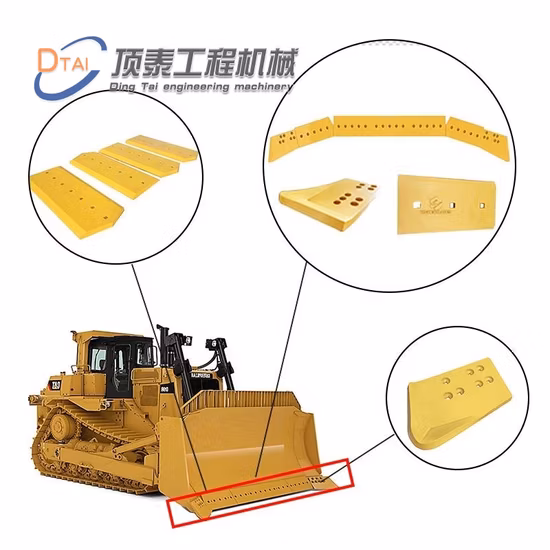 Broca de extremo de hoja topadora personalizada profesional 3G8299 3G8300 para piezas de repuesto Caterpillar 8e4193 Bulldozer Blade D6 D8 D8K D85