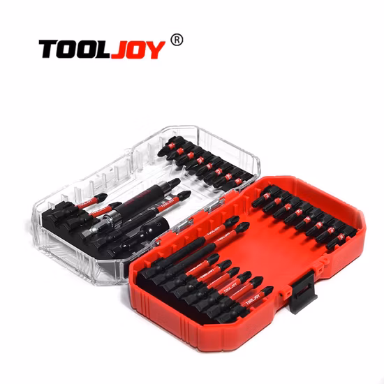 Tooljoy 30 puntas de destornillador magnético de doble extremo, soporte de tornillo, puntas de destornillador hexagonal, cabeza de lote de viento cruzado, cabeza eléctrica industrial